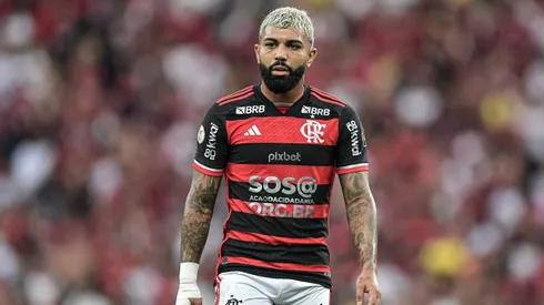 Gabigol durante confronto contra o Corinthians no Campeonato Brasileiro.