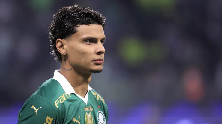 Richard Rios jogador do Palmeiras durante partida contra o Vitoria no estadio Arena Allianz Parque pelo campeonato Brasileiro A 2024