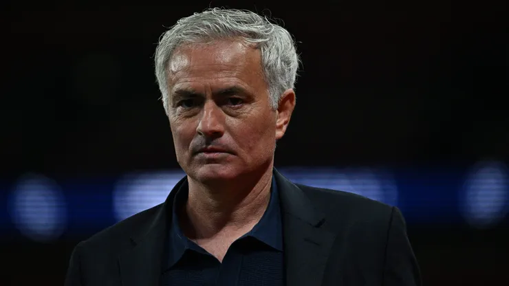 Jose Mourinho looks on after the UEFA Champions League 2023/24 final match between Borussia Dortmund v Real Madrid CF at Wembley Stadium on June 1, 2024 in London, Borussia Dortmund v Real Madrid CF - UEFA Champions League Final 2023/24