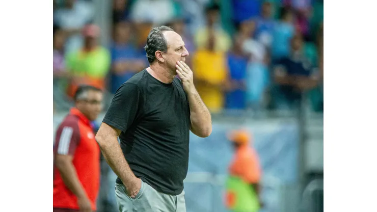 Rogério Ceni durante confronto contra o Internacional no Brasileirão 2024.