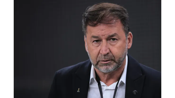 Augusto Melo presidente do Corinthians durante partida contra o Gremio no estadio Arena Corinthians pelo campeonato Brasileiro A 2024