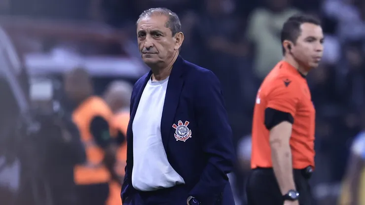 Ramon Diaz tecnico do Corinthians durante partida contra o Gremio no estadio Arena Corinthians pelo campeonato Brasileiro A 2024