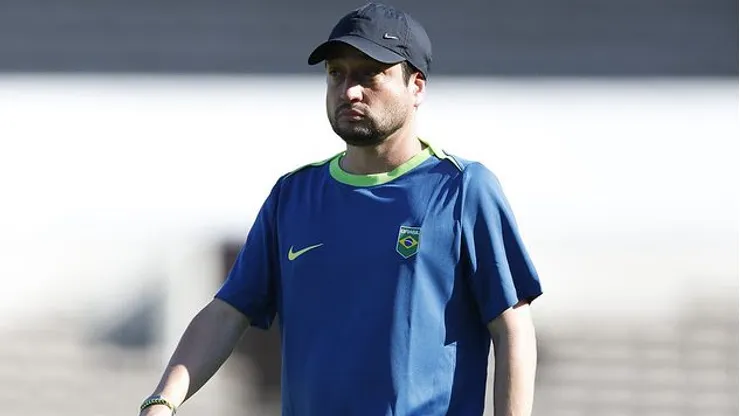 Artur Elias, treinador da Seleção Brasileira de futebol feminino. Foto: Rafael Ribeiro/CBF