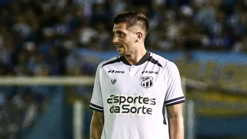 Lucas Mugni jogador do Ceara durante partida contra o Paysandu no estadio Curuzu pelo campeonato Brasileiro B 2024. Foto: Marcos Junior/AGIF