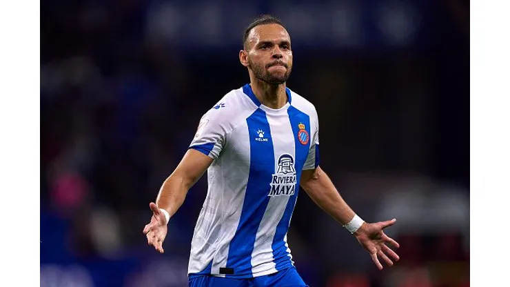 Braithwaite atuando no Espanyol-ESP em 2024