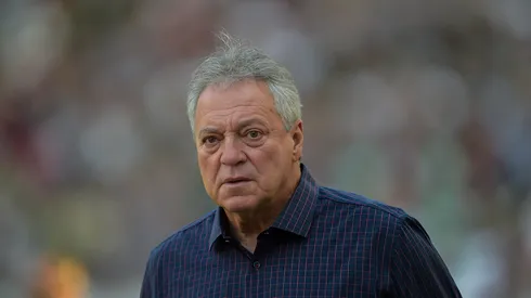 Abel Braga técnico do Fluminense durante partida contra o Santos no estádio Maracanã pelo campeonato Brasileiro A 2022.