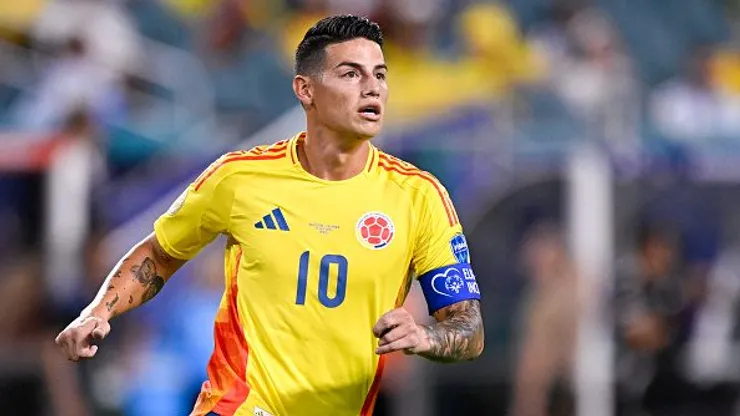 James Rodríguez atuando pela Seleção Colombiana na Copa América 2024