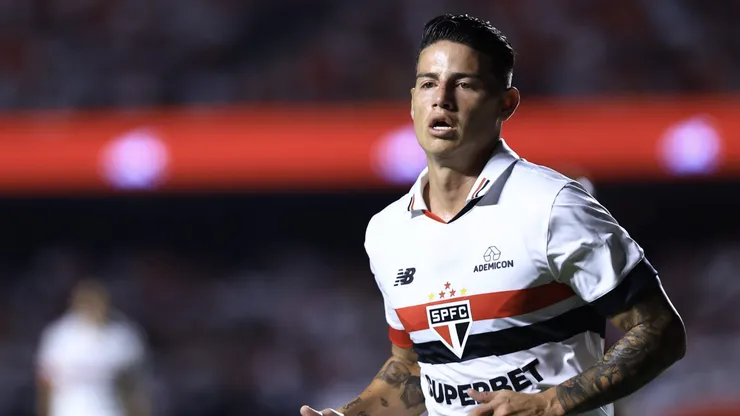 James Rodriguez jogador do Sao Paulo durante partida contra o Novorizontino no estadio Morumbi pelo campeonato Paulista 2024