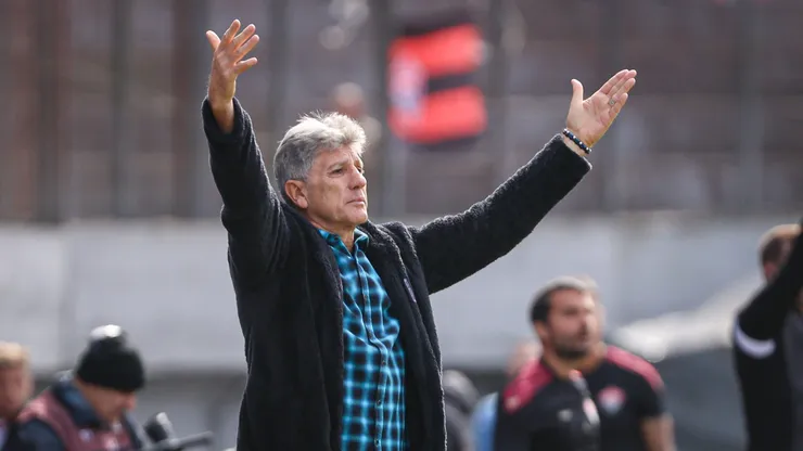 Renato Portaluppi tecnico do Gremio durante partida contra o Vitoria no estadio Francisco Stedile pelo campeonato Brasileiro A 2024