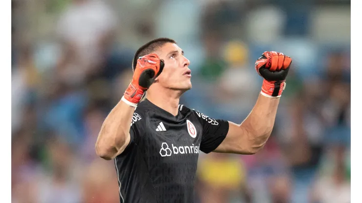 Rochet jogador do Internacional durante partida contra o Cuiaba no estadio Arena Pantanal pelo campeonato Brasileiro A 2024.