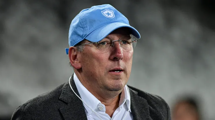 John Textor presidente da SAF do Botafogo durante partida contra o Atletico-GO no estadio Engenhao pelo campeonato Brasileiro A 2024