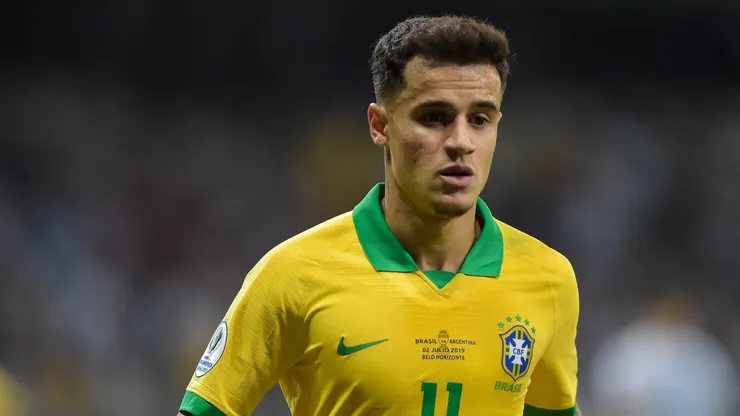Philippe Coutinho jogador do Brasil durante partida contra o Argentina no estadio Mineirao pelo campeonato Copa America 2019.