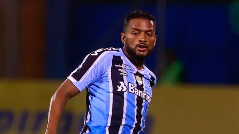 RS – Bento Goncalves – 01/02/2023 – GAUCHAO 2023, ESPORTIVO X GREMIO. Reinaldo, jogador do Gremio, em lance na partida contra o Esportivo disputada no Estadio Montanha dos Vinhedos, em Bento Goncalves, pelo Campeonato Gaucho 2022. Foto: Luiz Erbes/AGIF