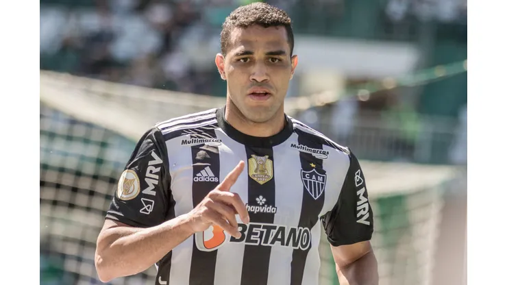 PR - Curitiba - 14/08/2022 - BRASILEIRO A 2022, CORITIBA X ATLETICO MG - Alan Kardec jogador do Atletico-MG comemora seu gol durante partida contra o Coritiba no estadio Couto Pereira pelo campeonato Brasileiro A 2022. Foto: Robson Mafra/AGIF