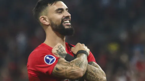 Mastriani durante confronto contra o Rayo Zuliano na Copa Sul-Americana 2024.
