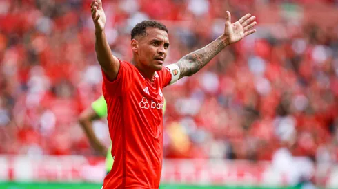 Alan Patrick jogador do Internacional comemora seu gol durante partida contra o Ypiranga no estadio Beira-Rio pelo campeonato Gaucho 2024.