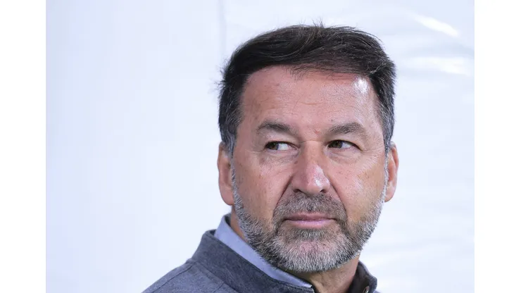 Augusto Melo presidente do Corinthians durante partida contra o Palmeiras no estadio Arena Allianz Parque pelo campeonato Brasileiro A 2024.
