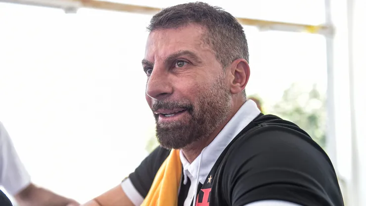 Pedrinho, candidato da chapa Sempre Vasco, durante a eleicao a qual elege o Presidente do Vasco da Gama para o Trienio 2024 a 2026, realizada na Sede do Calabouco, centro do Rio de janeiro.