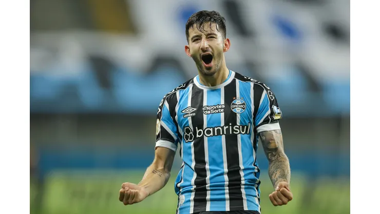 Villasanti durante confronto contra o Internacional no Brasileirão 2023.