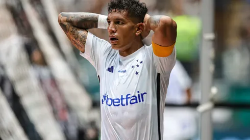 Lucas Romero durante final do Campeonato Mineiro 2024 contra o Atlético-MG.