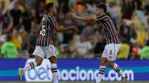 Fluminense comemora gol (Ruano Carneiro / Alamy Stock Photo)