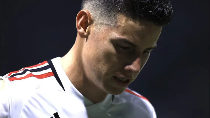 James Rodriguez jogador do São Paulo durante partida contra o Palmeiras no estadio Arena Allianz Parque pelo campeonato Brasileiro A 2023.