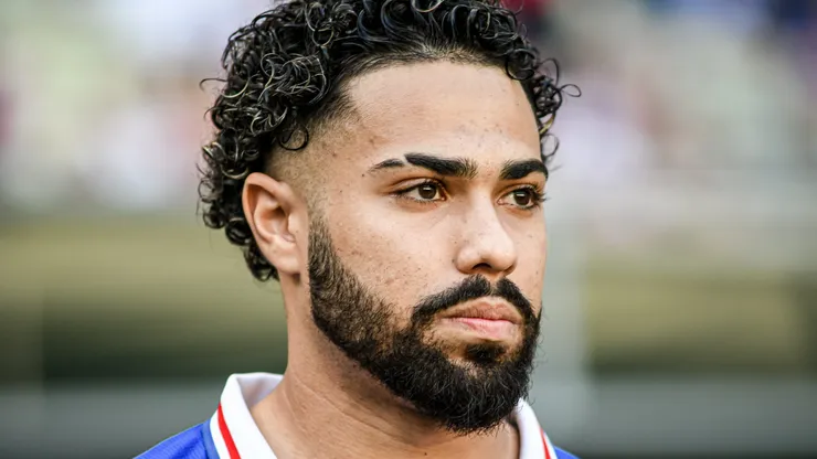 Calebe jogador do Fortaleza durante partida contra o Horizonte no estadio Arena Castelao pelo campeonato Cearense 2024. Jogador não deve chegar ao Inter