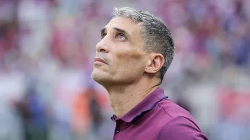 Vojvoda, técnico do Fortaleza, durante partida na Arena Castelão, pelo Campeonato Cearense de 2024.