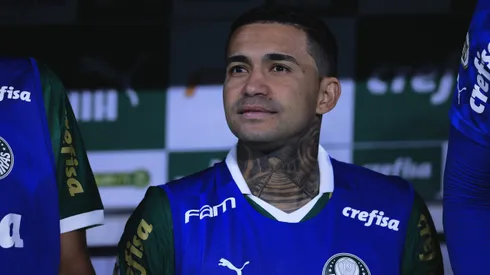 Dudu, jogador do Palmeiras, durante partida contra o Atletico-GO no Allianz Parque, pelo Campeonato Brasileiro.