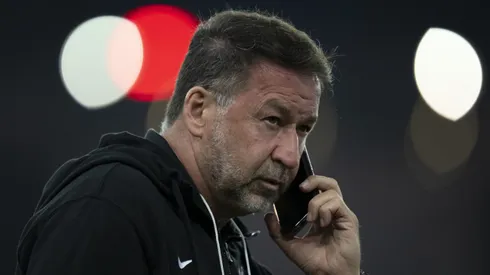 Augusto Melo, presidente do Corinthians, antes da partida contra o Fluminense no Maracanã, pelo Campeonato Brasileiro.