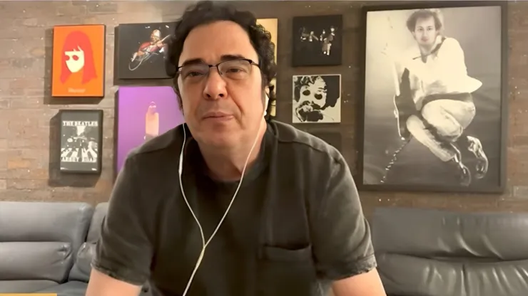 Casagrande durante participação em podcast do Fim de Papo. Foto: Reprodução Canal Youtube Uol Esporte