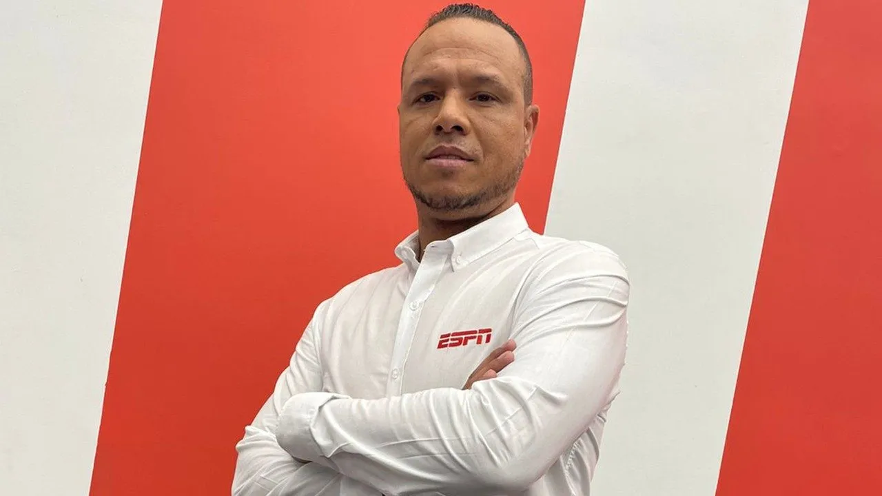 Luiz Fabiano como comentarista na ESPN. Foto: Divulgação/ESPN