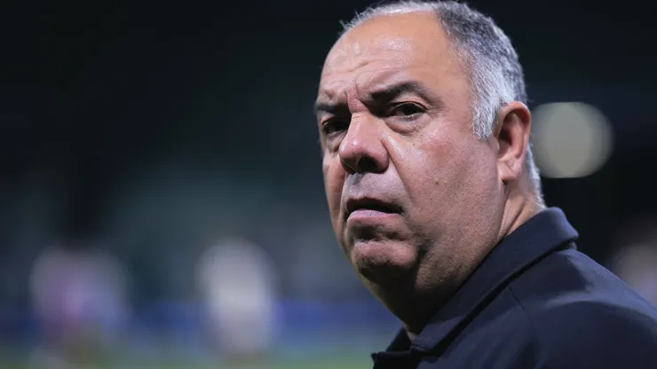Marcos Braz diretor do Flamengo durante partida contra o Palmeiras no estádio Arena Allianz Parque pelo campeonato Copa Do Brasil 2024. Foto: Ettore Chiereguini/AGIF