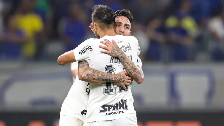 Gustavo Mosquito jogador do Corinthians comemora seu gol durante partida contra o Cruzeiro pelo campeonato Brasileiro Foto: Gilson Lobo/AGIF