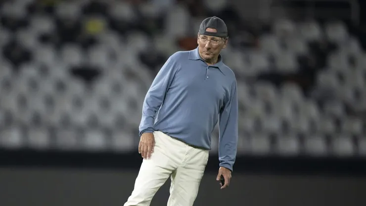 John Textor dono da SAF do Botafogo apos partida contra o Palmeiras no estadio Engenhao pelo campeonato Copa Libertadores 2024.