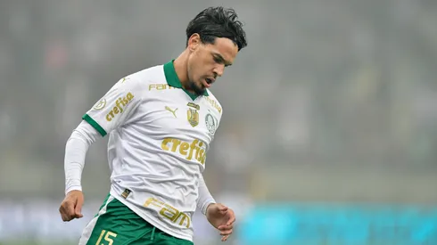 Gustavo Gómez jogador do Palmeiras durante partida contra o Fluminense no estádio Maracanã pelo campeonato Brasileiro A 2024. Foto: Thiago Ribeiro/AGIF