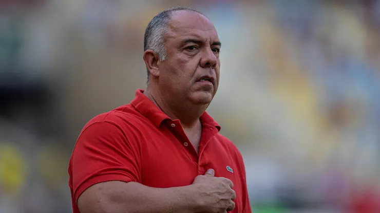 Marcos Braz dirigente do Flamengo antes da partida contra o Atletico-GO pelo campeonato Brasileiro A 2024. Foto: Thiago Ribeiro/AGIF