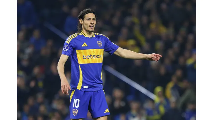 Cavani, centroavante do Boca. Photo by Daniel Jayo/Getty Images