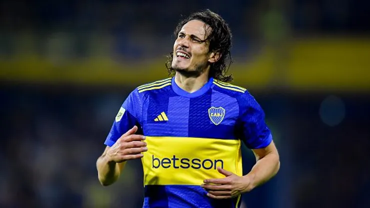 Cavani atuando no Boca Juniors em 2024