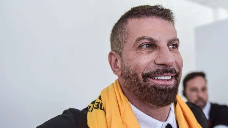 Pedrinho, candidato da chapa Sempre Vasco, durante a eleicao a qual elege o Presidente do Vasco da Gama para o Trienio 2024 a 2026, realizada na Sede do Calabouco, centro do Rio de janeiro.