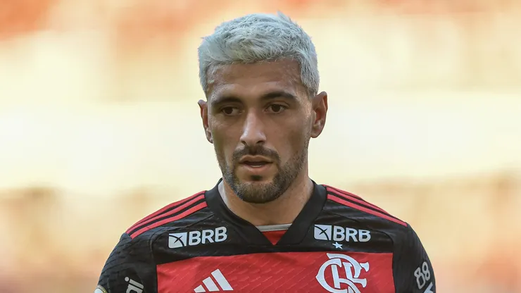 Arrascaeta jogador do Flamengo durante partida contra o Atletico-GO no estadio Maracana pelo campeonato Brasileiro A 2024. Foto: Thiago Ribeiro/AGIF