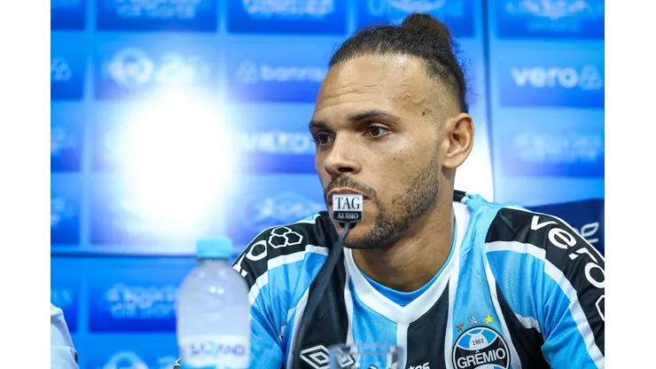 FOTO: LUCAS UEBEL/GREMIO FBPA - Braithwaite, novo reforço do Grêmio.