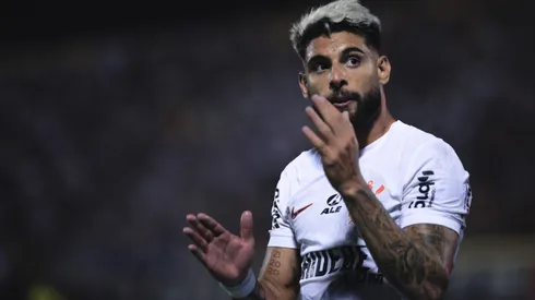 Yuri Alberto jogador do Corinthians durante partida contra o Sao Bernardo no estadio Primeiro de Maio pelo campeonato Copa Do Brasil 2024. Centroavante virou alvo da torcida