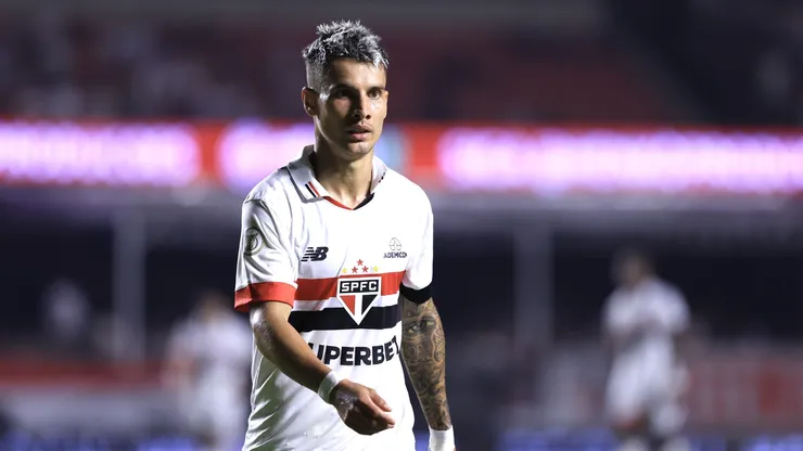 Ferreira jogador do São Paulo durante partida contra o Grêmio no estádio Morumbi pelo campeonato Brasileiro A 2024. Foto: Marcello Zambrana/AGIF