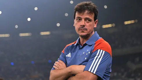 BELO HORIZONTE, BRAZIL – SEPTEMBER 26: Fernando Diniz, Head Coach of Cruzeiro reacts during the Copa CONMEBOL Sudamericana 2024 Quarterfinal Second Leg match between Cruzeiro and Libertad at Mineirao Stadium on September 26, 2024 in Belo Horizonte, Brazil. (Photo by Pedro Vilela/Getty Images)
