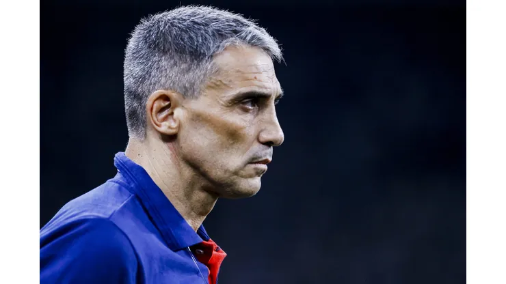 Juan Pablo Vojvoda técnico do Fortaleza durante partida contra o Corinthians no estadio Arena Corinthians pelo campeonato Copa Sul-Americana 2024.