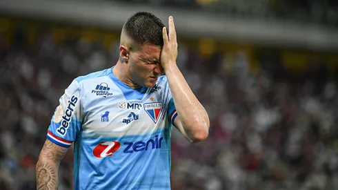 Renato Kayser jogador do Fortaleza durante partida contra o CRB no estadio Arena Castelao pelo campeonato Copa do Nordeste 2022.