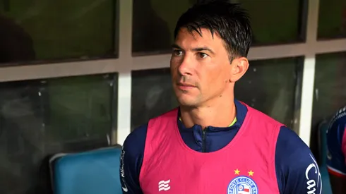 Victor Cuesta, jogador do Bahia durante partida contra o Fortaleza no estadio Arena Fonte Nova pelo campeonato Brasileiro A 2024.