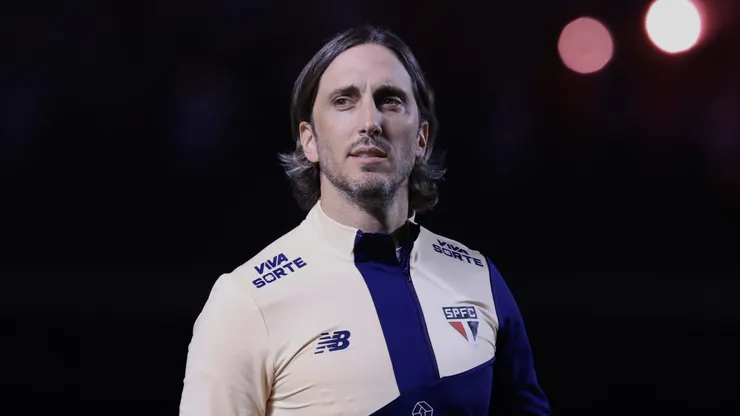 Luis Zubeldía, técnico do Sao Paulo, durante partida contra o Nacional (URU) no MorumBis, pela Copa Libertadores 2024.