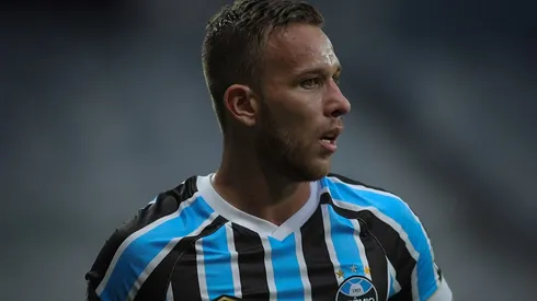 Jogador Arthur do Gremio durante partida contra o Cruzeiro no estadio Mineirao pelo campeonato Brasileiro A 2018.